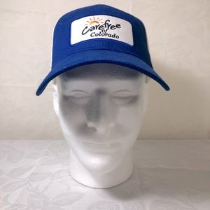 carefree of colorado hat * blue and white*